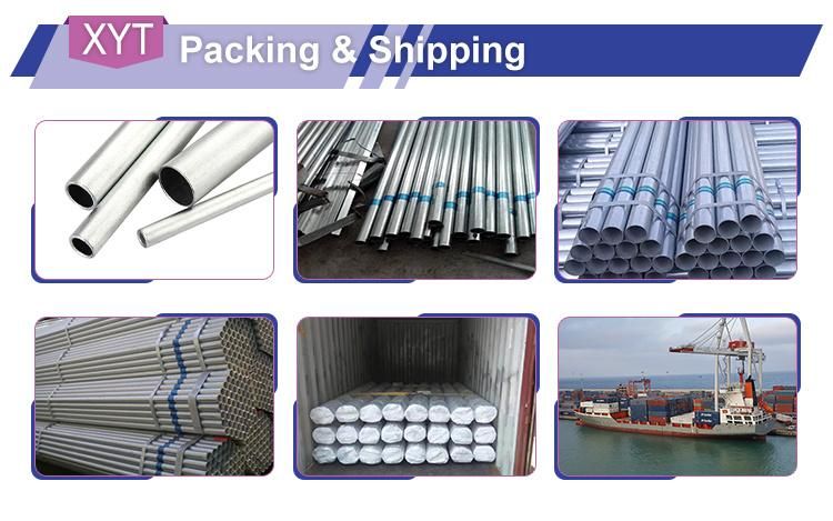 China Top Supplier Galvanized Steel Pipe Zinc Coated Galvanized Steel Tube on Factory Rates