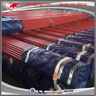 Grooved Ends Fire Fighting Used Ral 3001 Red Painted Welded ERW Ms Steel Pipe