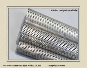 Ss409 76.2*1.2 mm Exhaust Stainless Steel Perforated Tubing