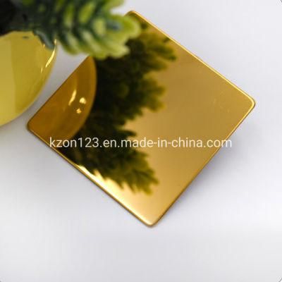 Ss 8K Mirror Polish Color Stainless Steel Sheet