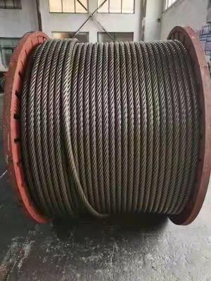 Factory Price 8K36 Iwrc Compacted Wire Rope Cable 28mm