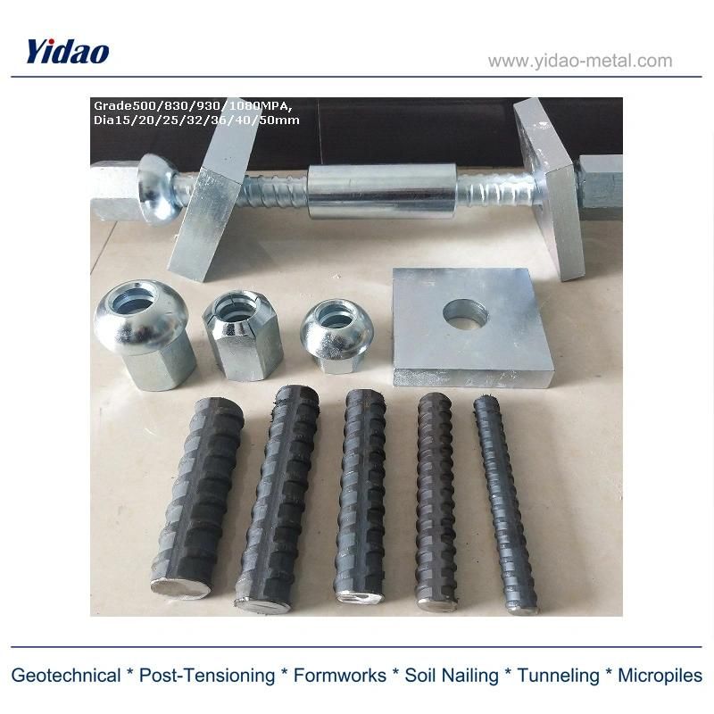 B500 D25 Thread Bar for Rock Bolts in Mining