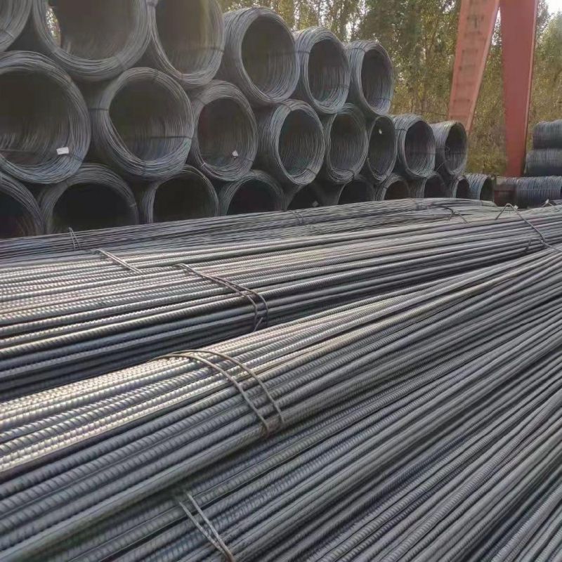 Iron Deformed Steel Bar for Building Construction HRB335 HRB400 HRB500 Grade40 Grade60 Screw Thread Steel for Building Construction Concrete Reinforced Deformed