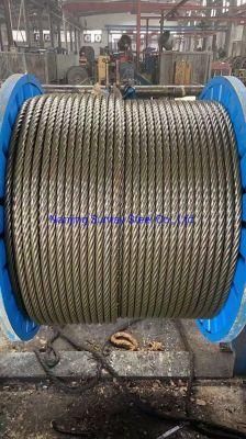 Hot-DIP Galvanized Steel Wire Rope 16 Hemp Core 6*36ws Steel Core 32mm