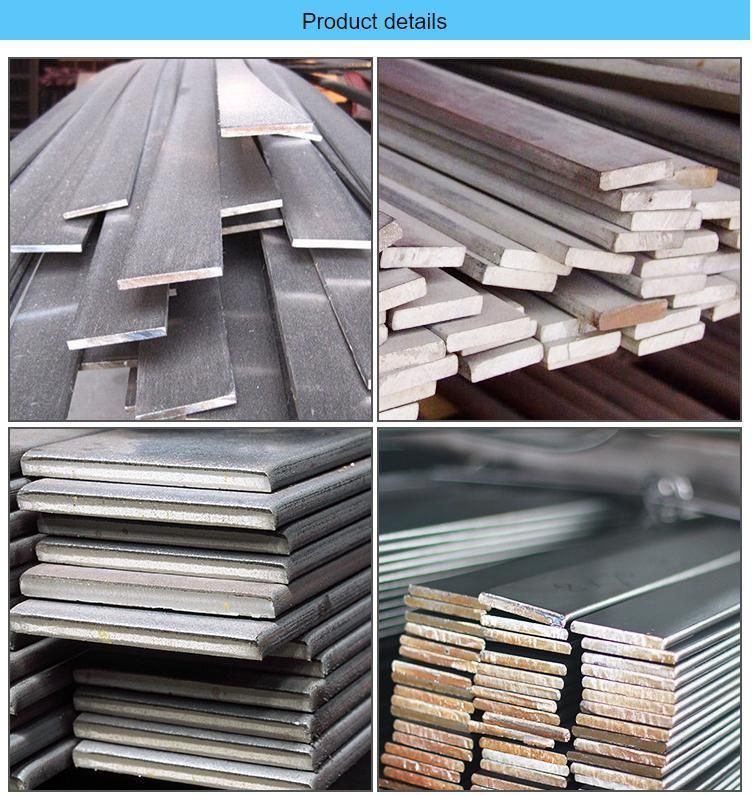 20~200mm Ms Flatbar Quality Construction Materials Q235B Q345b Ss400 S235jr Grade Hot Rolled/Cold Drawn Carbon Flat Steel Bar