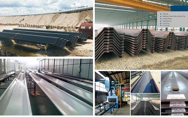 Steel Sheet Piling Price Q235-U-Shape, Z-Shape