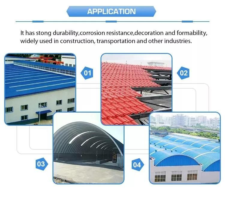 Cheap Colour Coated Roofing Sheet Corrugated Galvanized Steel Color Roof with Price