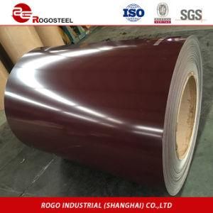 Red Color PE PVDF Zinc Coating Galvanized Steel Coil for Building Roofing Sheet