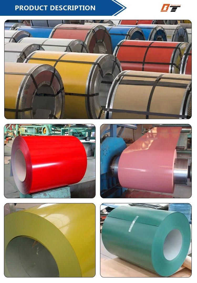 Corrugated Roof Sheet Metal Material PPGI PPGL Color Coated Coil