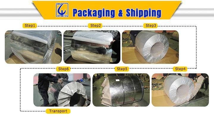 Anti-Finger Galvalume Steel Coil 55% Aluminum Zinc Alloy Coated Steel Coil