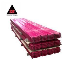 Red Color Corrugated Roofing Sheet with Zinc Coated