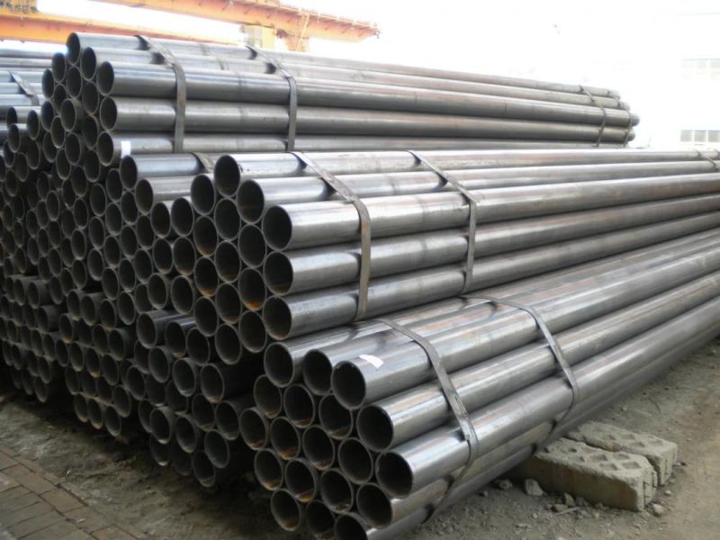BS1387 ASTM A106 API 5L Gr. B Ms/Gi/Oiled/Painted Hollow Section Carbon ERW Steel Pipe Welded Round Pipe