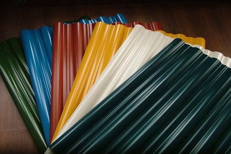 China Prepainted Gi Steel Coated Metal Color Roof Price List Roofing Sheet Color Coated Galvanized Corrugated Board