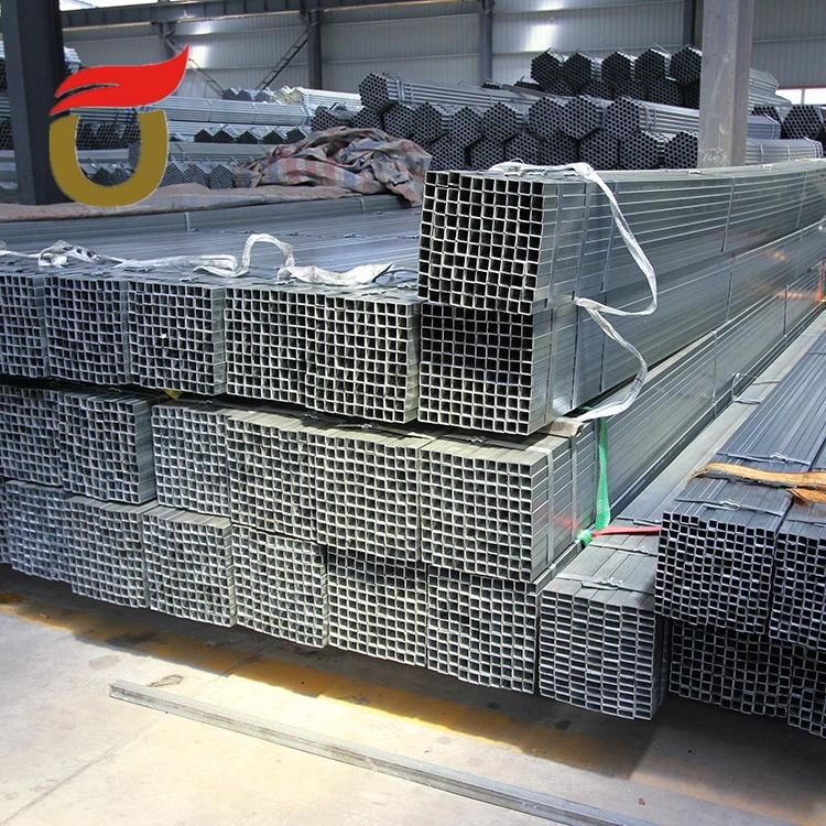 Hot Dipped Galvanized Steel Pipe / Square Tube /Rectagular Hollow Section with Gradejis Ss400 Ss490 Professional Manufacturer