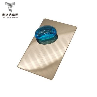 Best Standard Cold Rolled AISI 316 A240 A480 A554 A276 No. 1 2b Ba No. 4 8K Super Champagne Color Mirrior Hairline Hl Stainless Steel Sheet