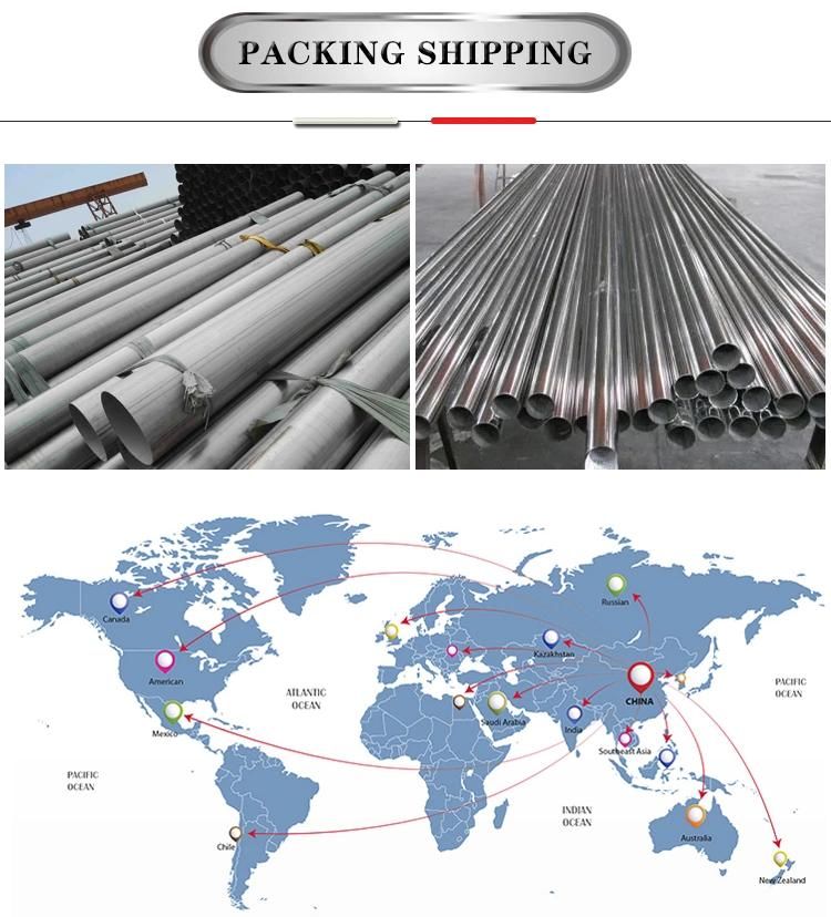 Manufacturer Wholesale Inox 201 304 316 Polished Round Stainless Steel Pipe in