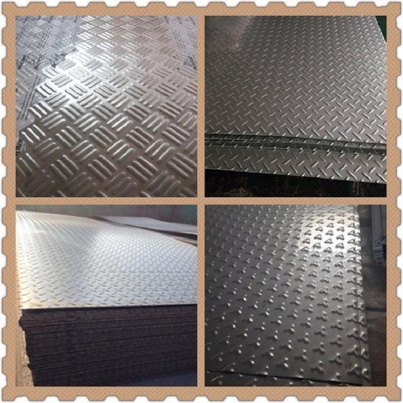 S235jr Galvanized Mild Carbon Anti-Slip Checker Chequered Steel Plate