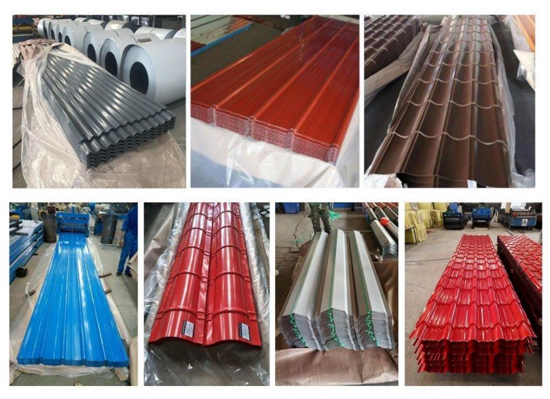 Ral Color Dx51d S350gd PPGI PPGL Coated Corrugated Roofing Sheet