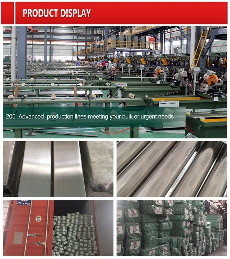 ASTM A554 304 316 Square Stainless Steel Furniture Decorative Pipe