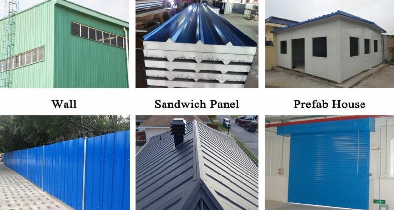 Factory Price Metal Sheet Color Coating Galvanized Corrugated Steel House Roof Sheet Iron Sheet