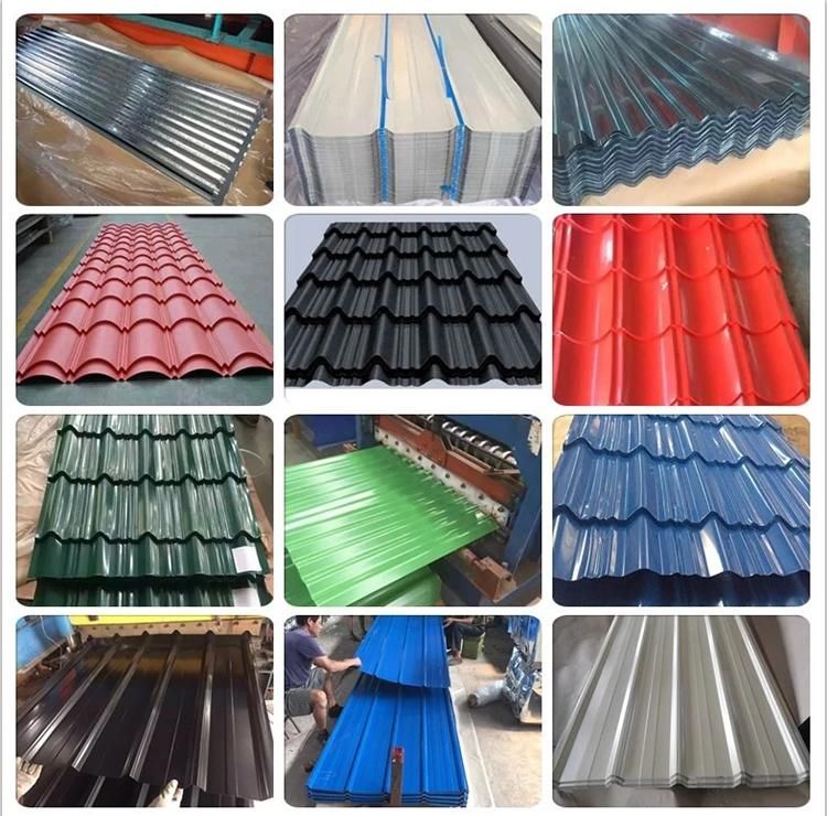 0.12mm 0.15mm Color Coated Roofing Sheet Corrugated Galvanized Steel Color Roof Sheet Plate