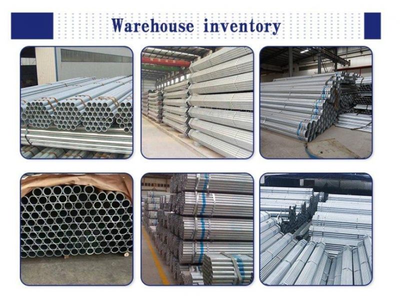 Galvanized Steel Pipe Tube/ERW Pipe/Hollow Section/Gi Hollow Section/PPGI/Gi/Cold Rolled/Hot Rolled/Roofing Steel Coil/Sheet Chinese Supplier