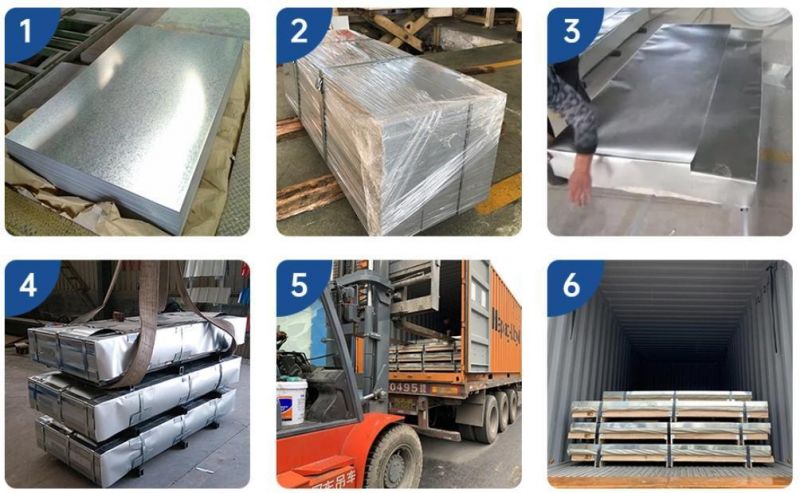 Dx51d, Dx52D, Dx53D, DC51D Zinc Coated Corrugated Aluminum Roofing Galvanized Steel Sheet/Plate