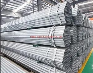 BS 1387 Galvanized Steel Pipe China, 0.5 Inch Zinc Coating Round Steel Pipe