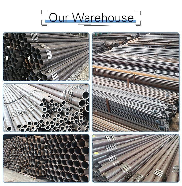 Excellent Quality Hot Rolled 6m Q195, Q235, Q345, Q195, Q215 ERW Metal Steel Round Tube Black Carbon Steel Pipe