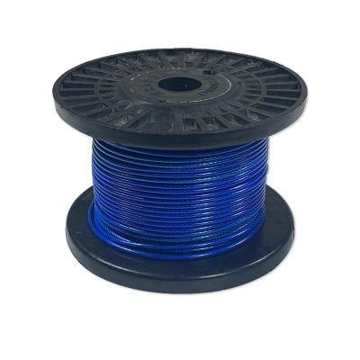 Nylon PU/PVC 7X7 Plastic Coated Steel Wire Rope with Coating Gym Cable