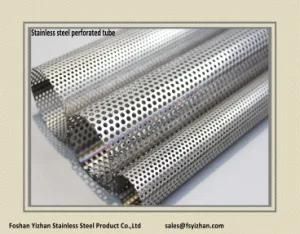SS304 54*1.0 mm Exhaust Repair Stainless Steel Perforated Tube