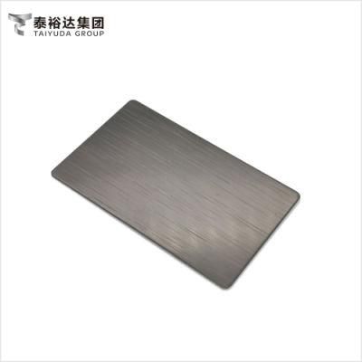 Best Price Super Black PVD Color Coated Satin Finished 1219X3048mm Austenitic Stainless Steel Plate