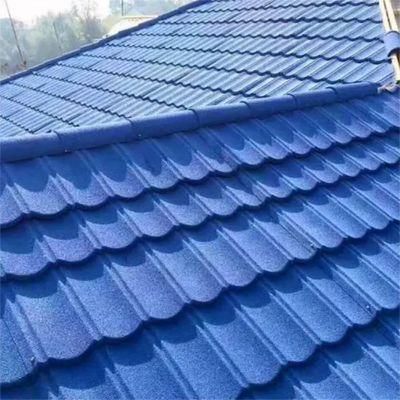 Colorful Aluminized Zinc Steel Roofing Materials Sheet Bond Tile Stone Coated Metal Roof Tile Roofing Panel