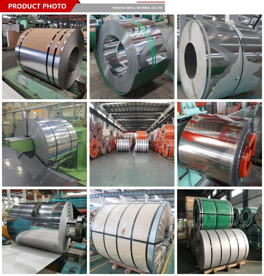 Factory Spot ASTM JIS 202 Stainless Steel Roll Coil with 2b/Ba/No. 4/No. 1/Hl/8K Mirror Surface Finish