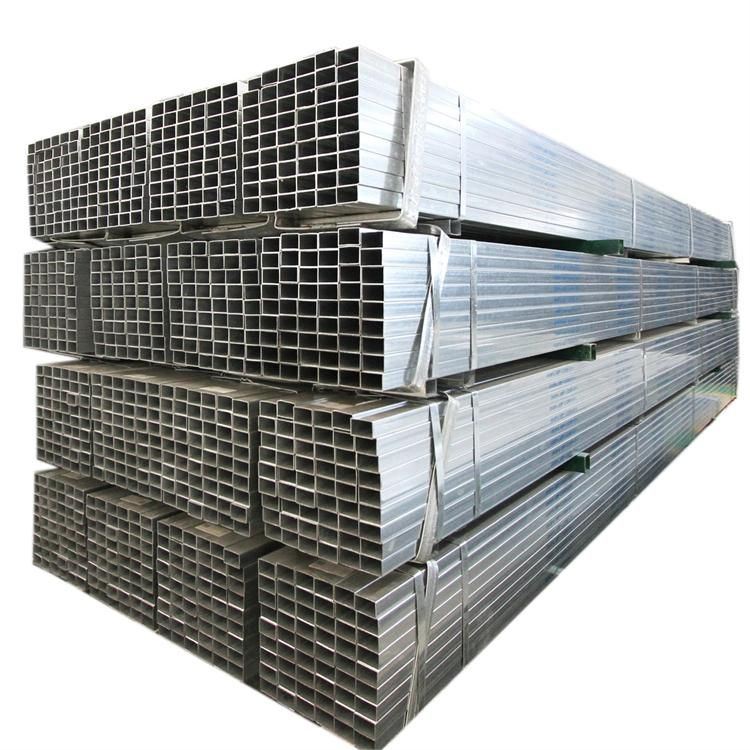 Prime Material Zinc Coated Gi Steel Square Tube Building Gi Iron Pipe Square Tube Manufacturer