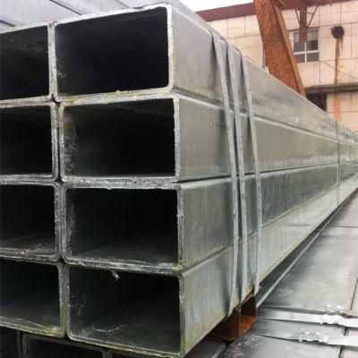 Q195 Low Carbon Steel Hot DIP Galvanized Coating Square Rectangular Tube Ms Gi Hollow Section Steel Pipe