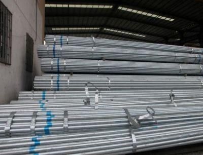 En39 Construction Scaffolding Pipe Hot Dipped Galvanized Steel Pipe 3.2/4mm Thickness