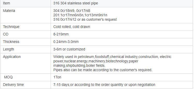 Flexible Stainless Steel Pipe/304 Steel Tube