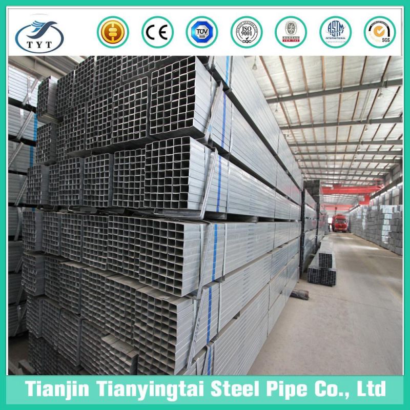 Square Steel Gi Pipe Pre-Galvanized Steel Tube
