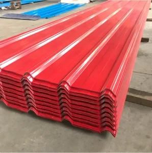 Building Material Prepainted Galvanized PPGL PPGI Color Coated Metal Roof Sheet Corrugated Steel Roofing Sheet for Ghana