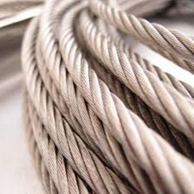 AISI 316 1X19 Stainless Steel Wire Rope with High Tensile and Quality for General Engineering Use