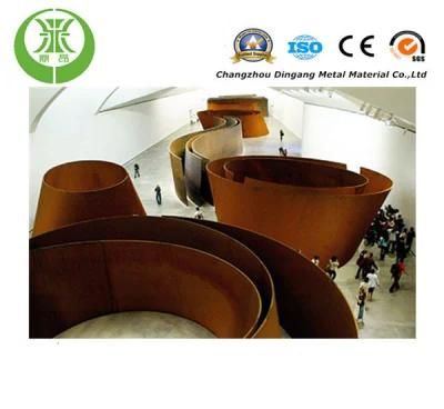 Exhibition Site Making Corten Steel Sheet