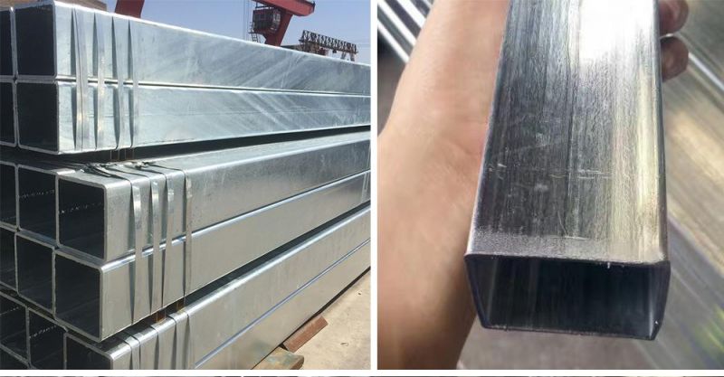 China Supplier Square Round Galvanized Steel Pipe Tube