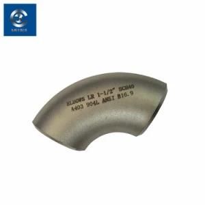 90 Degree Long Radius Stainless Steel Pipe Fitting Elbow ASME B16.9