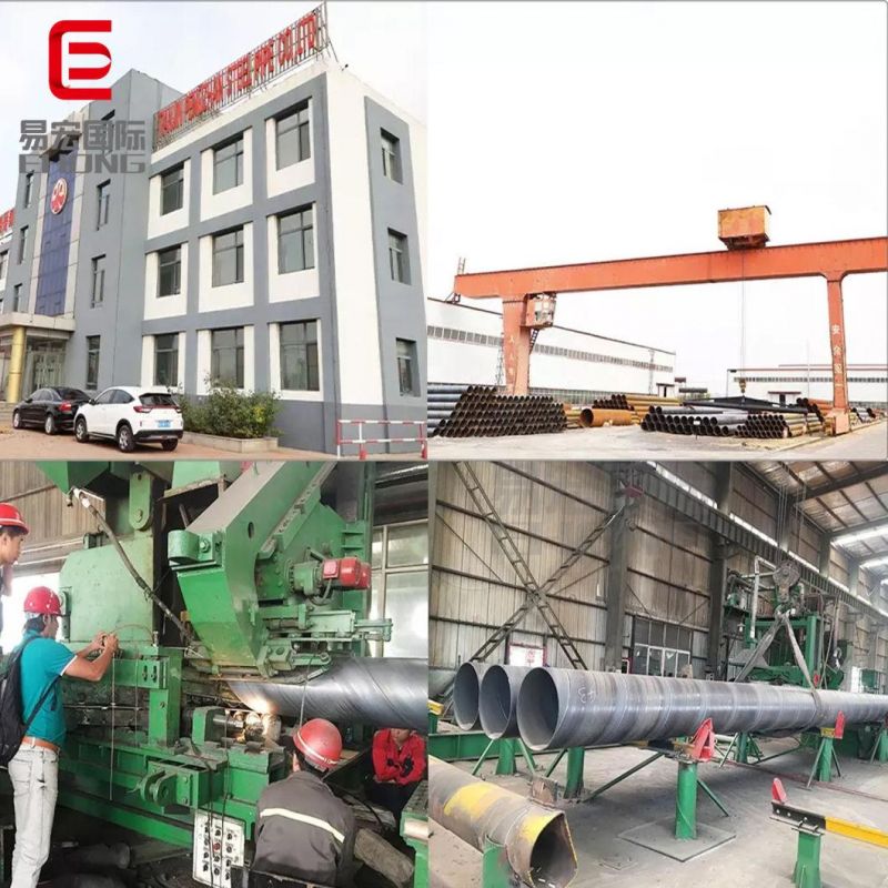 Tianjin Ehong API 5L Large Diameter Concrete SSAW Pipe for Oil and Gas Spiral Welded Steel Pipe