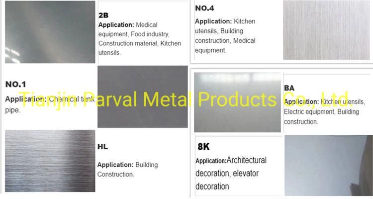 2.2m Width Stainless/Galvanized/Alloy/Carbon Steel Sheet Price Polished 201 304 316 410 430 Type 904 Duplex 6K 8K