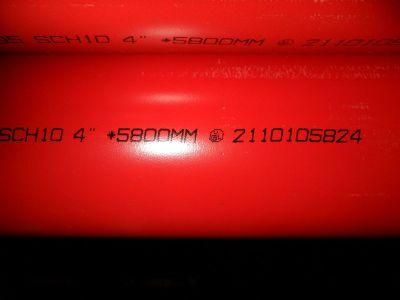 UL/FM ASTM A795 Sch40 Red Painted Fire Protection Sprinkler Steel Pipes