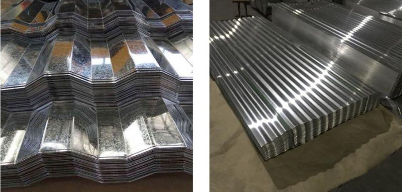 Stock ASTM 0.12-2.0mm*600-1250mm Corrugated Construction Material Steel PPGI Roofing Sheet with High Quality