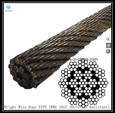 19X7 Iwrc Bright Wire Rope Eips (Rotation Resistant)
