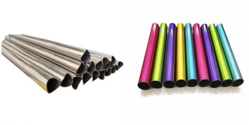 Stainless Steel Pipe / Tube with Color Plating 201 304 304L 316L 317L 321 310S 430 Mill Finish Material Product